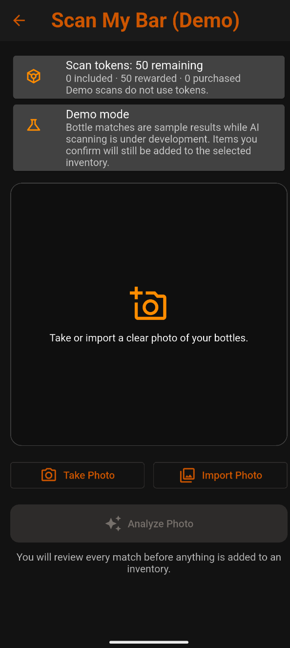 Scan My Bar — Demo