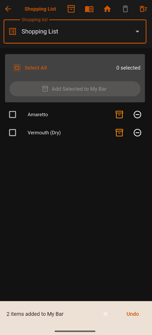 Check your updated list