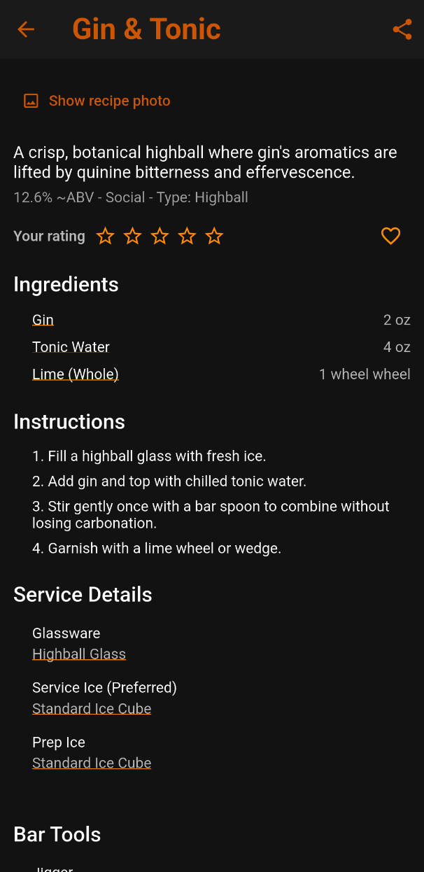 Focus on the recipe details